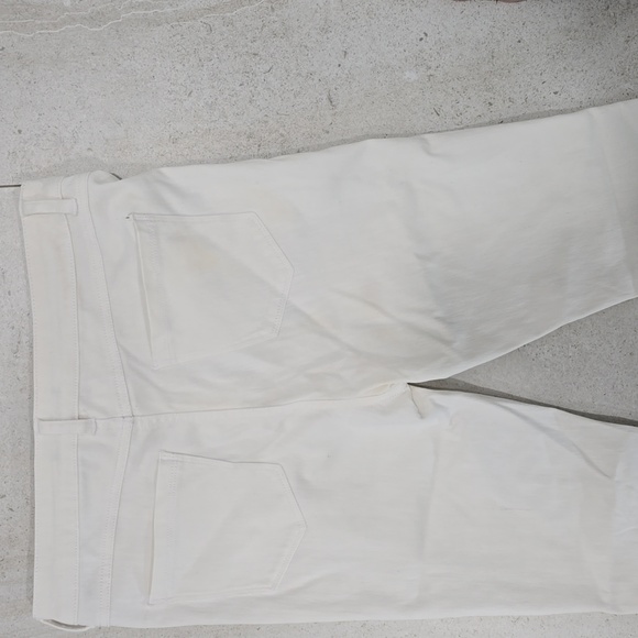 Off White Flared Jeans with Minor Discoloration - Picture 6 of 6